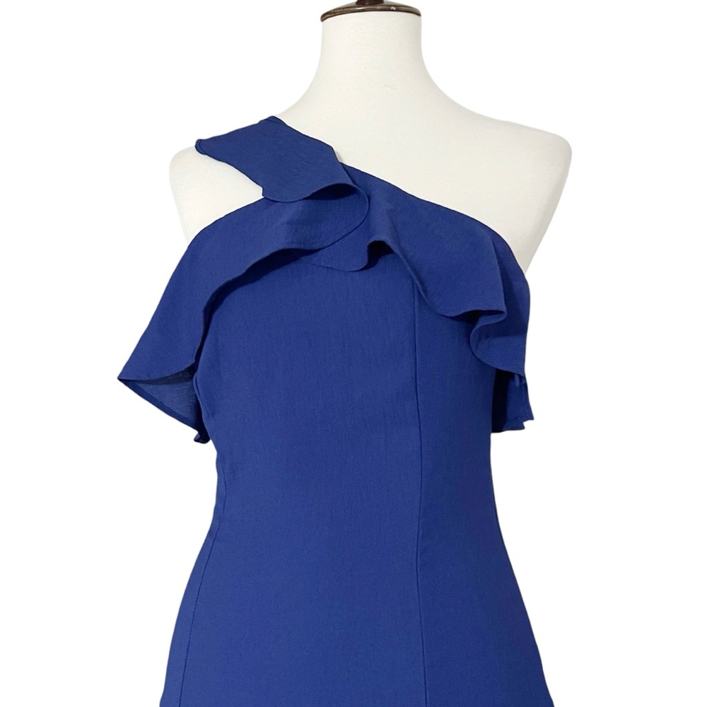 Lulus Beautiful View‎ Royal Blue One-Shoulder Dress Size Small - Picture 8 of 12